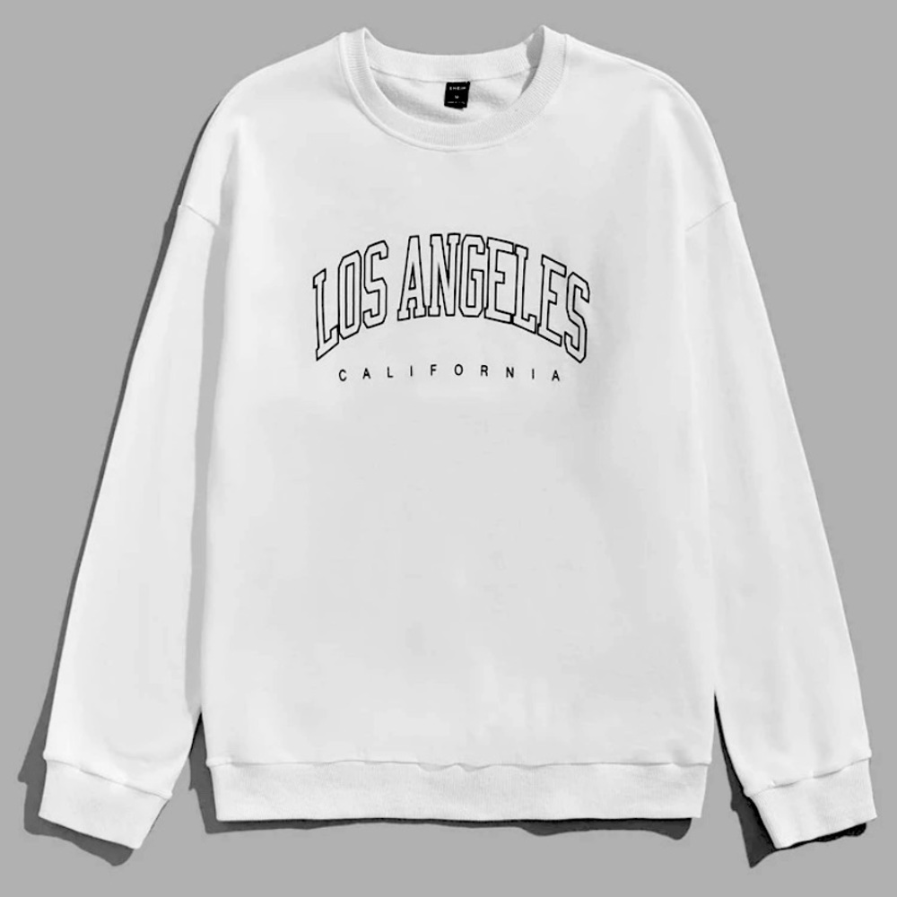 Men Drop Shoulder Letter Graphic Pullover